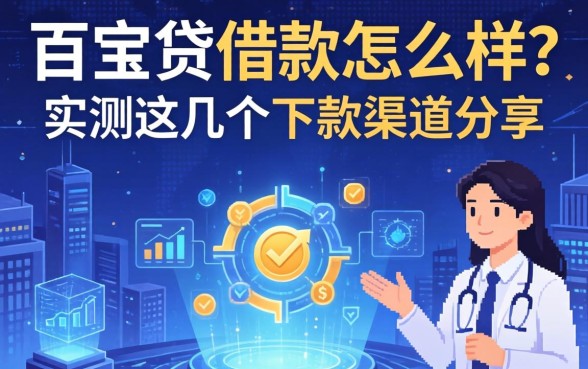 百宝贷借款怎么样？实测这几个下款渠道分享