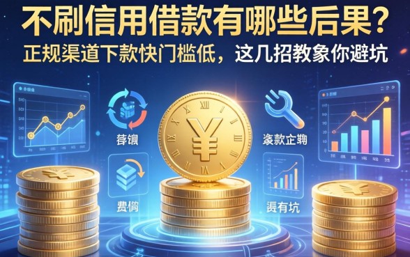 不刷信用借款有哪些后果？正规渠道下款快门槛低，这几招教你避坑