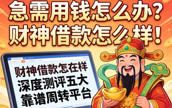急需用钱怎么办？财神借款怎么样？深度测评五大靠谱周转平台