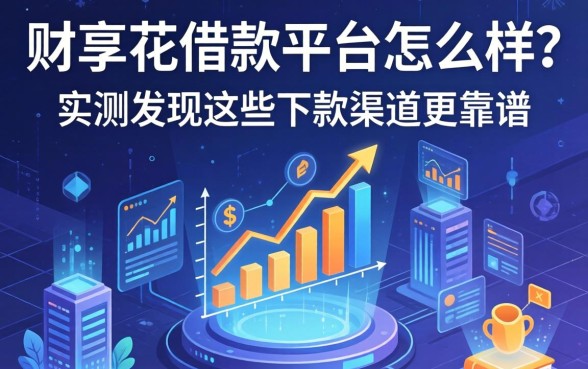 财享花借款平台怎么样？实测发现这些下款渠道更靠谱