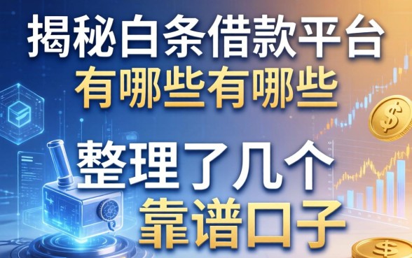 揭秘白条借款平台有哪些，整理了几个靠谱的口子