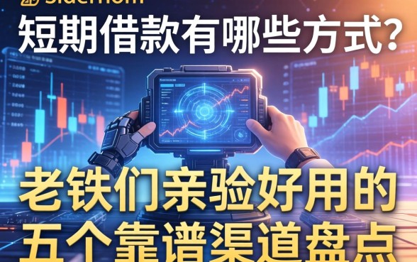 短期借款有哪些方式？老铁们亲测好用的五个靠谱渠道盘点