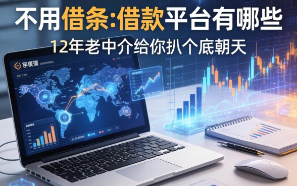不用借条的借款平台有哪些？12年老中介给你扒个底朝天