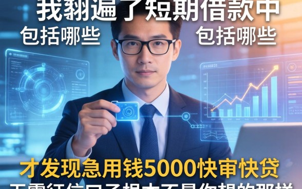我翻遍了短期借款中包括哪些，才发现急用钱5000快审快贷无需征信口子根本不是你想的那样