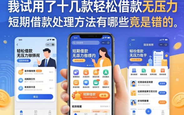 我试用了十几款轻松借款无压力软件，发现短期借款处理方法有哪些竟是错的