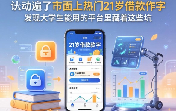 我翻遍了市面上热门的21岁借款软件，发现大学生能用的平台里藏着这些坑