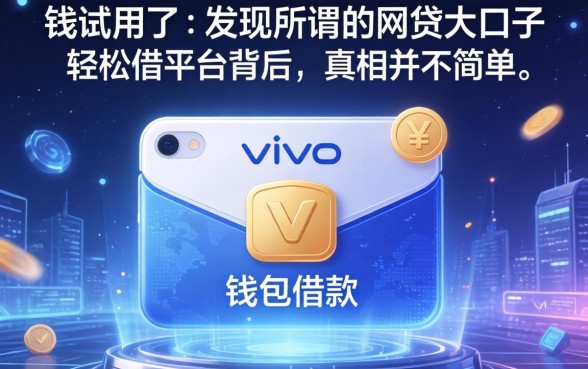 我试用了vivo钱包借款，发现所谓的网贷大口子轻松借平台背后，真相并不简单