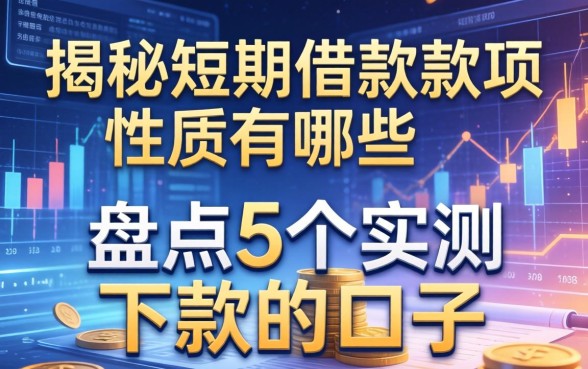揭秘短期借款款项性质有哪些，盘点5个实测下款的口子