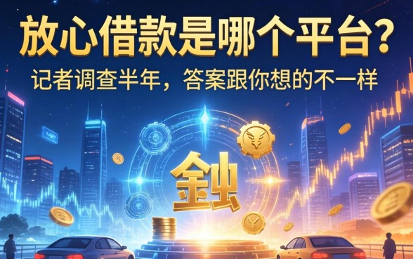 放心借款是哪个平台的？记者调查半年，答案跟你想的不一样