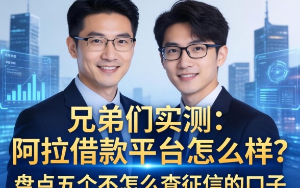 兄弟们实测：阿拉借款平台怎么样？盘点五个不怎么查征信的口子