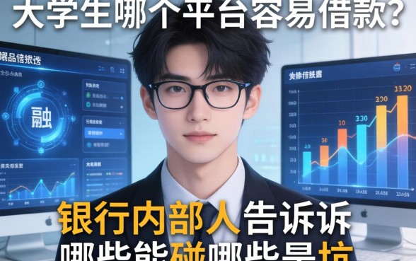 大学生哪个平台容易借款？银行内部人告诉你哪些能碰哪些是坑