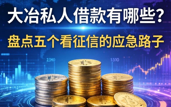 大冶私人借款有哪些？盘点五个不看征信的应急路子