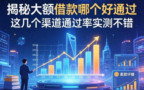 揭秘大额借款哪个好通过，这几个渠道通过率实测不错