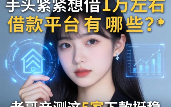 手头紧想借1万左右借款平台有哪些？老哥亲测这5家下款挺稳