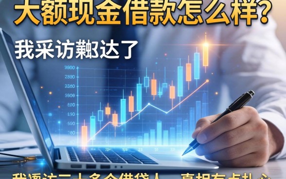 大额现金借款怎么样？我采访了三十多个借贷人，真相有点扎心