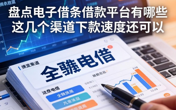盘点电子借条借款平台有哪些，这几个渠道下款速度还可以