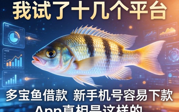 我试了十几个平台，发现多宝鱼借款和新手机号容易下款的app真相是这样的