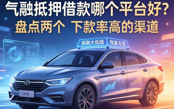 车辆抵押借款哪个平台好？盘点两个下款率高的渠道