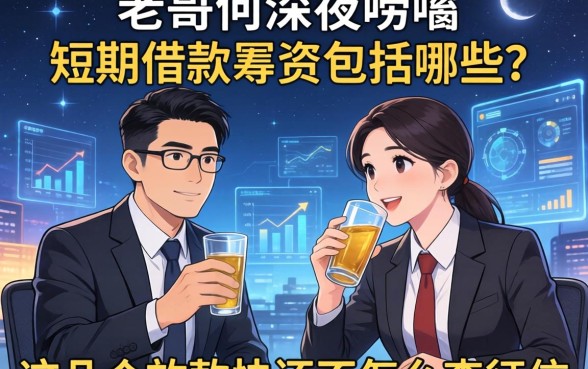 老哥们深夜唠嗑：短期借款筹资包括哪些？这几个放款快还不怎么查征信