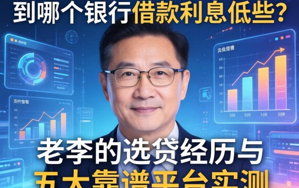 到哪个银行借款利息低些？老李的选贷经历与五大靠谱平台实测
