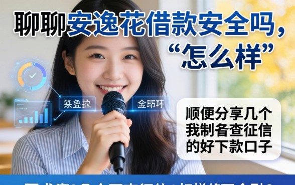 聊聊安逸花借款安全吗怎么样，顺便分享几个不查征信的好下款口子