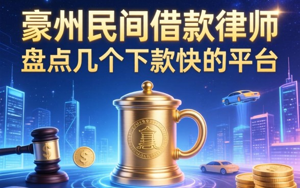 亳州民间借款律师有哪些？盘点几个下款快的平台