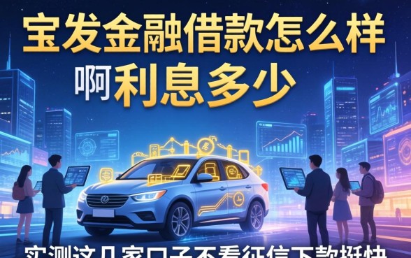 宝发金融借款怎么样啊利息多少，实测这几家口子不看征信下款挺快