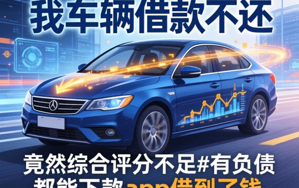 我车辆借款不还，竟然在综合评分不足有负债都能下款app借到了钱