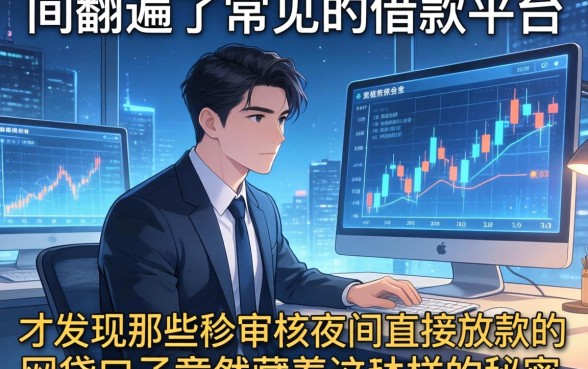 我翻遍了常见的借款平台，才发现那些不审核夜间直接放款的网贷口子竟然藏着这样的秘密