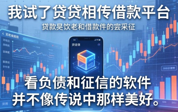 我试了贷贷相传借款平台，发现不看负债和征信的软件并不像传说中那样美好