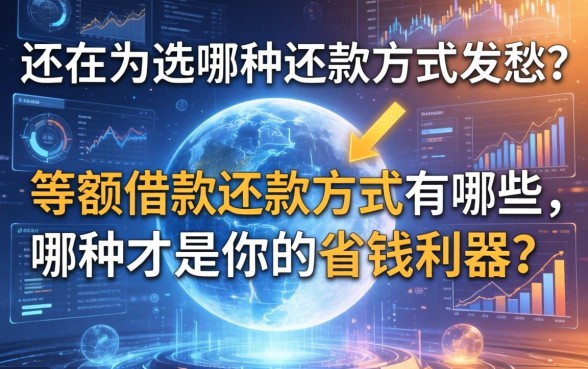 还在为选哪种还款方式发愁？等额借款还款方式有哪些，哪种才是你的省钱利器？