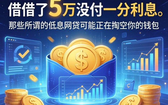 我借了5万没付一分利息，那些所谓的低息网贷可能正在掏空你的钱包