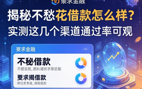 揭秘不愁花借款怎么样？实测这几个渠道通过率可观
