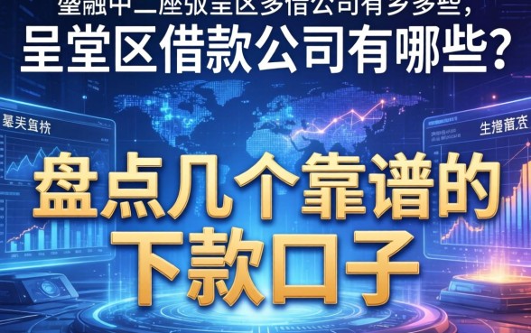呈贡区借款公司有哪些？盘点几个靠谱的下款口子