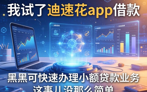 我试了迪速花app借款，发现黑户可快速办理小额贷款业务这事儿没那么简单