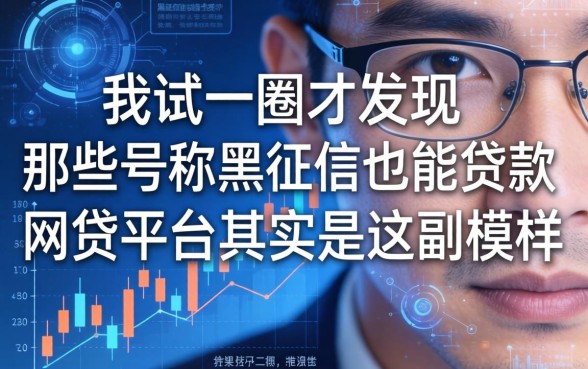 我试了一圈才发现，那些号称黑征信也能贷款的网贷平台其实是这副模样