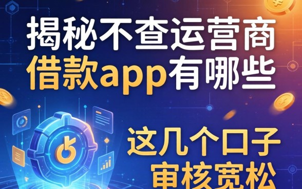 揭秘不查运营商的借款app有哪些，这几个口子审核宽松