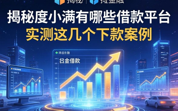 揭秘度小满有哪些借款平台，实测这几个下款案例