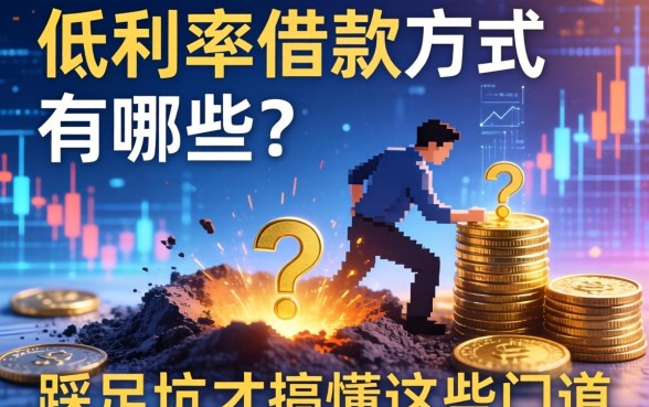 低利率借款方式有哪些？我踩完坑才搞懂这些门道