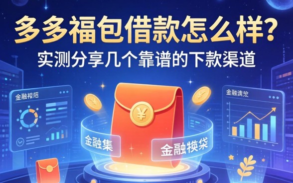 多多福袋借款怎么样？实测分享几个靠谱的下款渠道