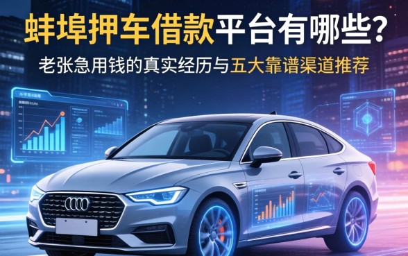 蚌埠押车借款平台有哪些？老张急用钱的真实经历与五大靠谱渠道推荐