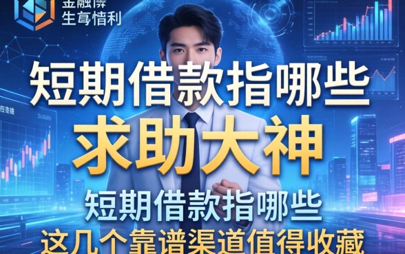 求助大神，想了解短期借款指哪些？这几个靠谱渠道值得收藏