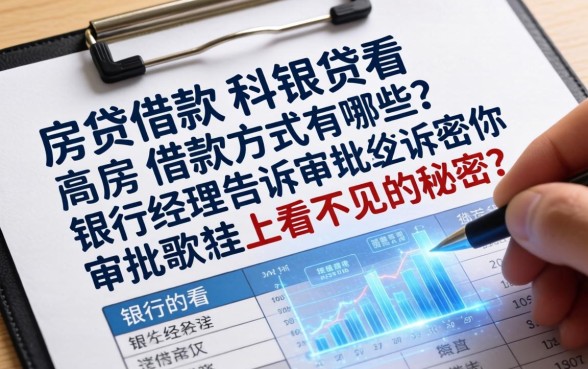 房贷的借款方式有哪些？银行经理告诉你审批表上看不见的秘密