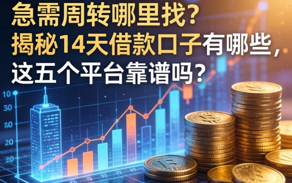 急需周转哪里找？揭秘14天借款的口子有哪些，这五个平台靠谱吗？