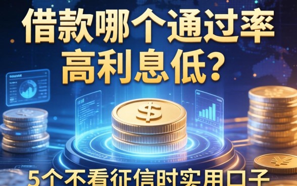 app借款哪个通过率高利息低？分享5个不看征信的实用口子