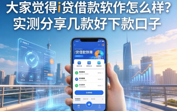 大家觉得i贷借款软件怎么样？实测分享几款好下款的口子