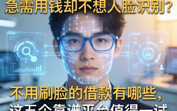 急需用钱却不想人脸识别？不用刷脸的借款有哪些，这五个靠谱平台值得一试