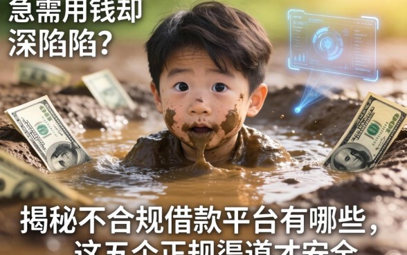 急需用钱却深陷泥潭？揭秘不合规的借款平台有哪些，这五个正规渠道才安全