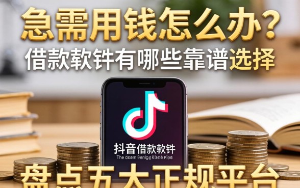 急需用钱怎么办？抖音借款软件有哪些靠谱选择？盘点五大正规平台
