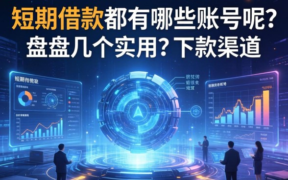 短期借款都有哪些账号呢？盘点几个实用的下款渠道